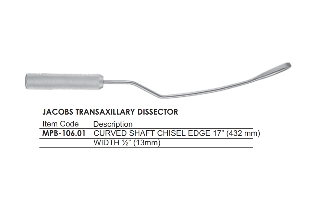 JACOBS TRANSAXILLARY DISSECTOR