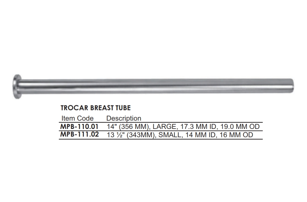 TROCAR BREAST TUBE