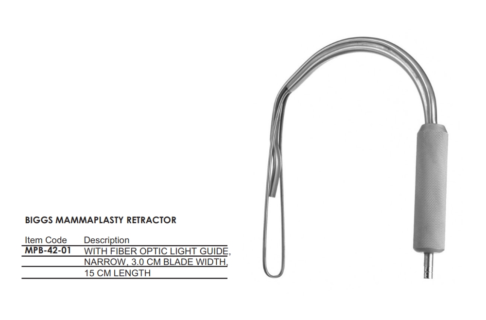 BIGGS MAMMAPLASTY RETRACTOR