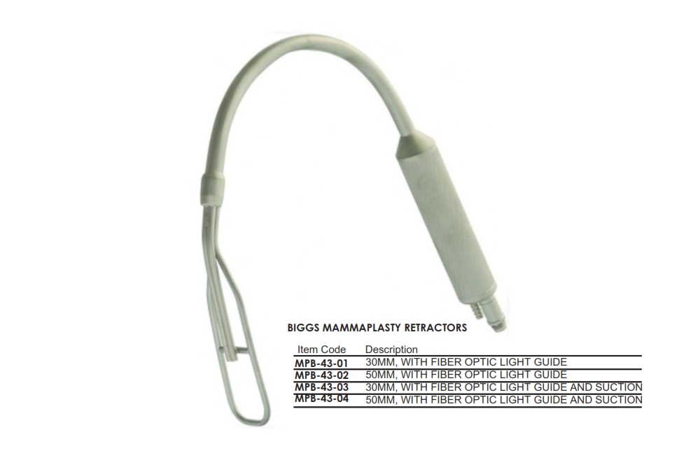 BIGGS MAMMAPLASTY RETRACTORS