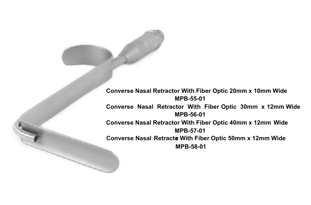 Converse Nasal Retractor With Fiber Optic 20mm x 1Omm Wide