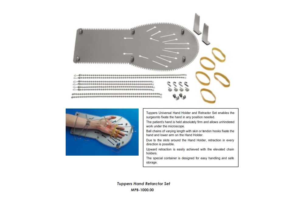 Tuppers Hand Retarctor Set