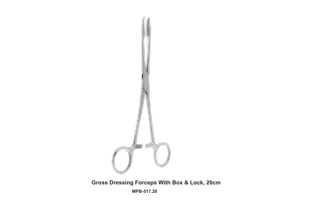 Gross Dressing Forceps With Box & Lock