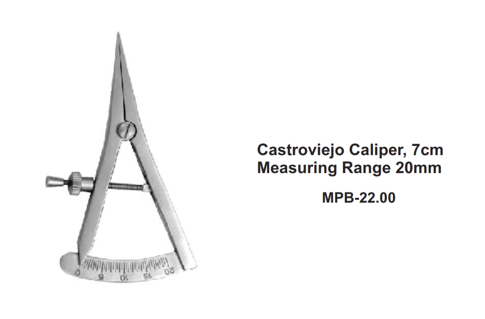 Castroviejo Caliper, 9cm   Measuring Range 40mm
