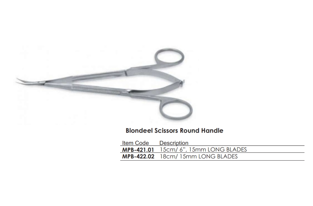 Blondeel Scissors Round Handle