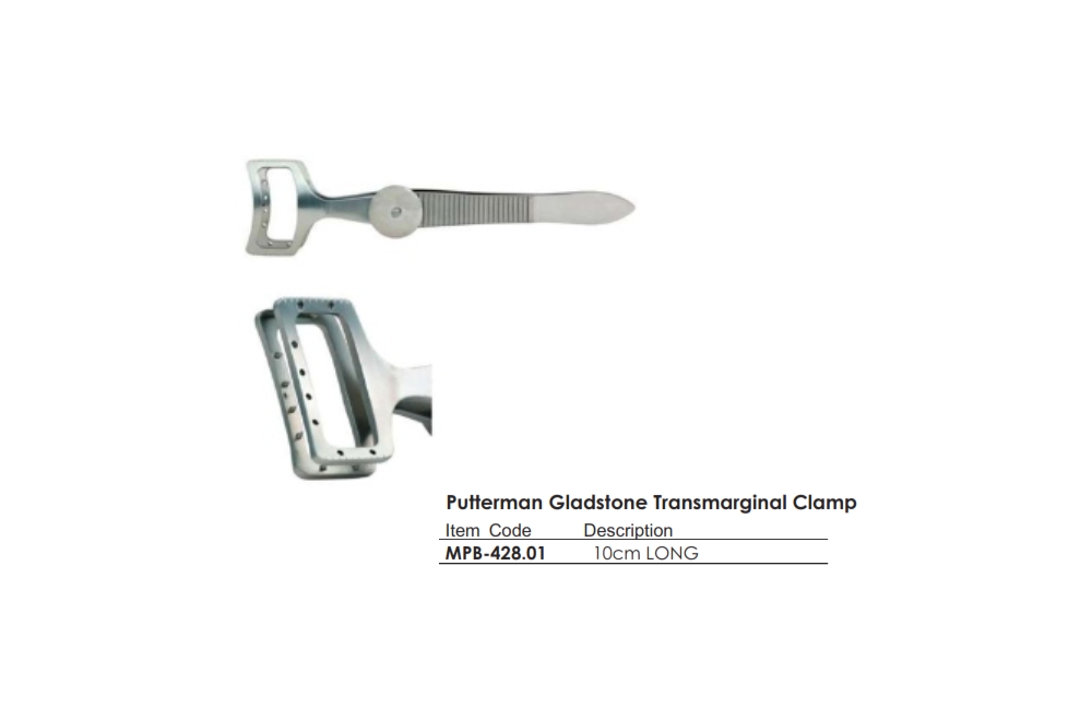 Putterman Gladstone Transmarginal Clamp