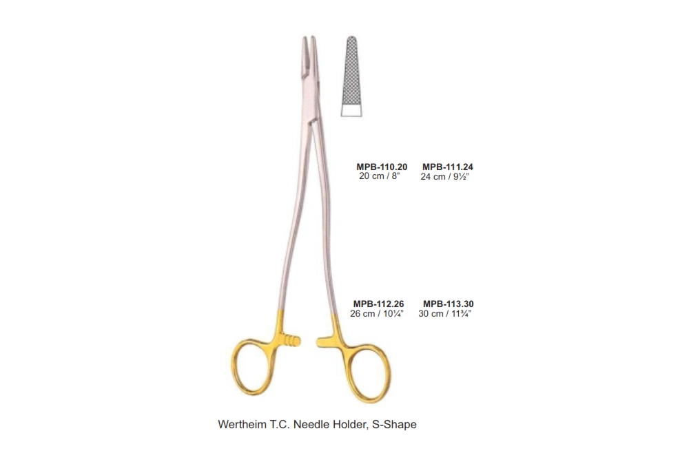 Wertheim T.C. Needle Holder, S-Shape