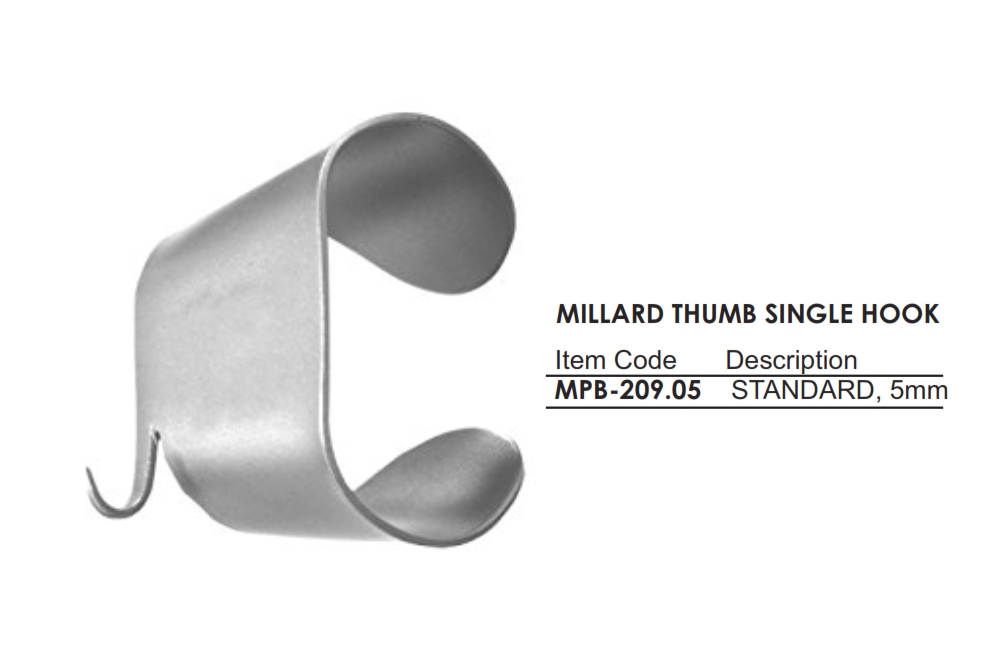 MILLARD THUMB SINGLE HOOK