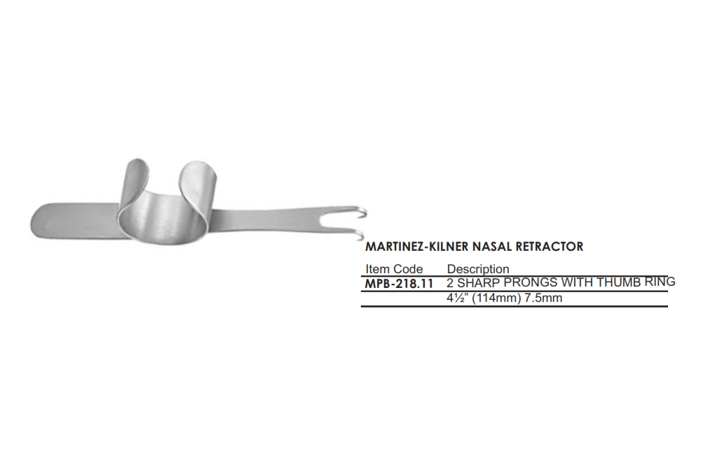 MARTINEZ-KILNER NASAL RETRACTOR