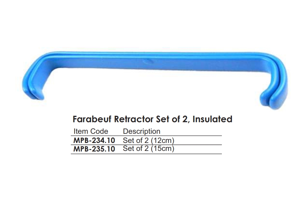 Farabeuf Retractor Set of 2, Insulated