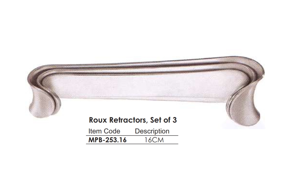 Roux Retractors, Set of 3