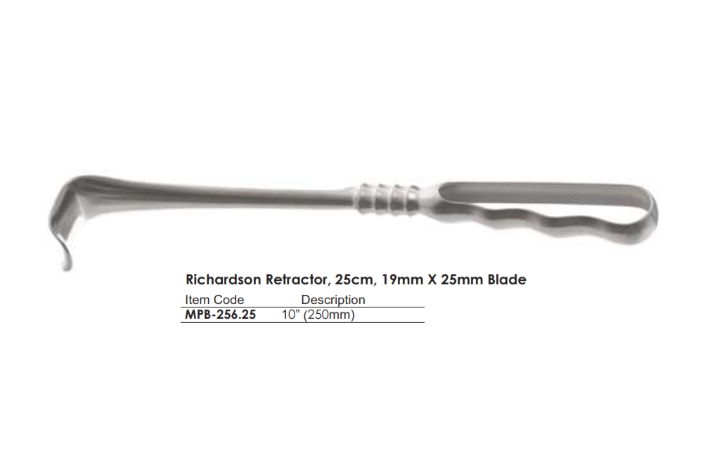 Richardson Retractor, 25cm, 19mm X 25mm Blade