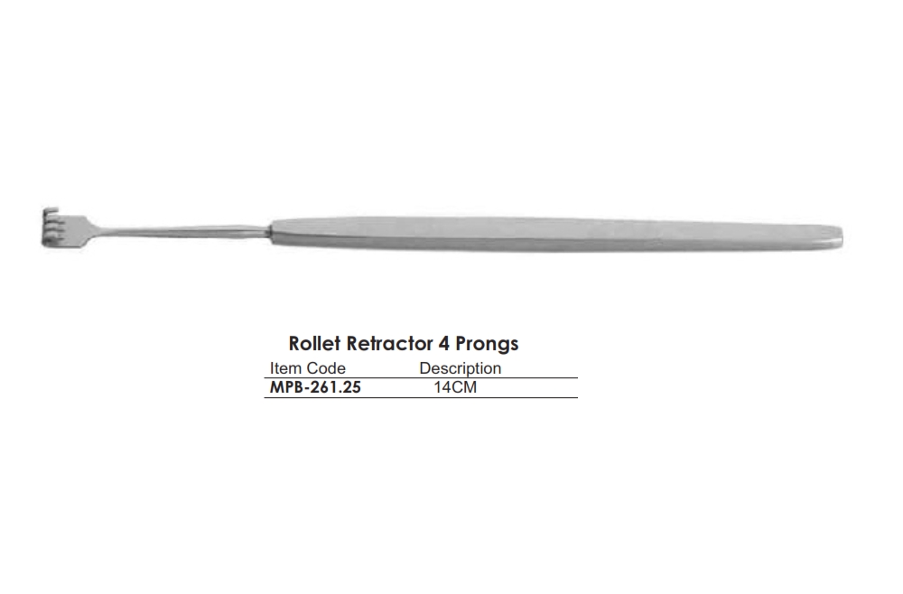 Rollet Retractor 4 Prongs
