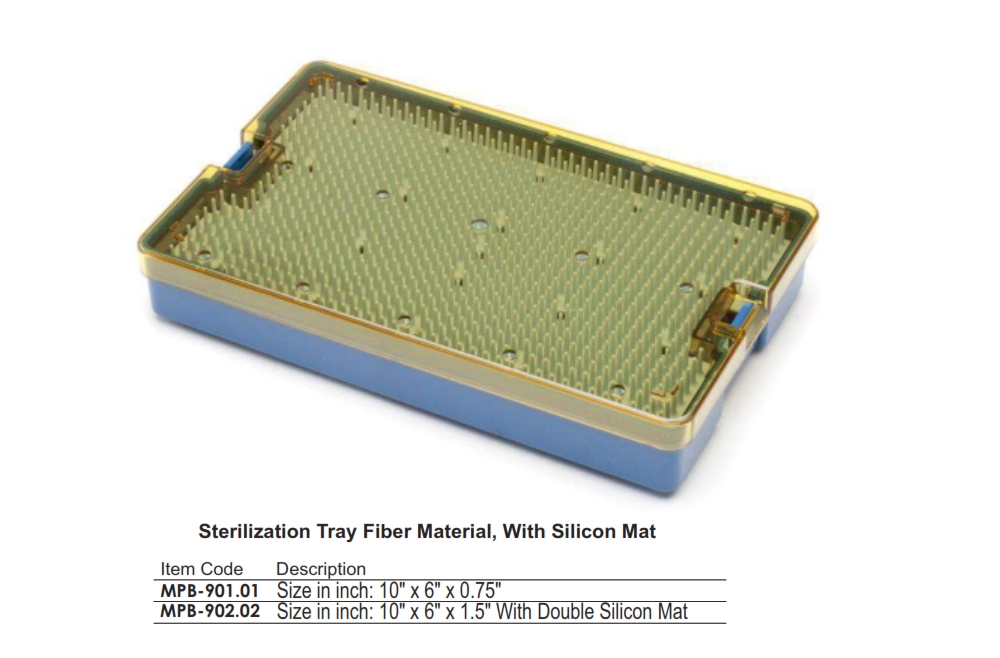 Sterilization Tray Fiber Material, With Silicon Mat