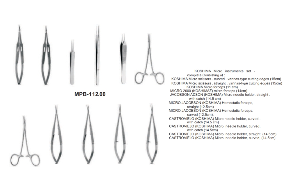 MICRO SURGERY INSTRUMENTS SET