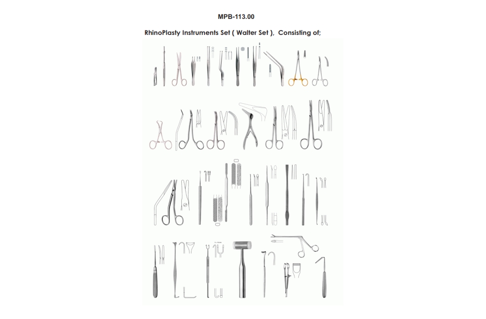 RHINOPLASTY INSTRUMENT (WALTER SET)