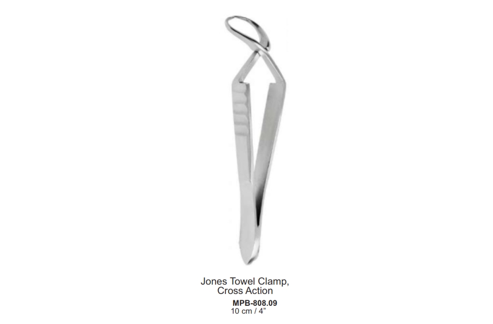 Jones Towel Clamp,   Cross Action