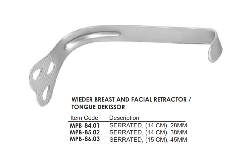 WIEDER BREAST AND FACIAL RETRACTOR / TONGUE DEKISSOR